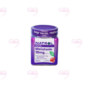 Gomas Natrol Melatonina 10mg para Sono - Morango - 90 unidades