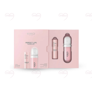 Kiko Perfect Lips Caring Set - Kit 1 Lip Scrub + 1 Lip Volume Cor Branco.